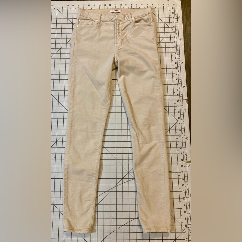 7 For All Mankind Cream Women Jeans